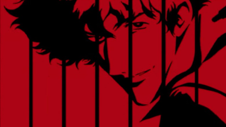Cowboy Bebop Spike Spiegel in red from opening credits