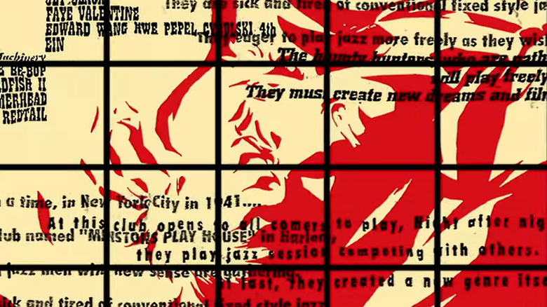 Cowboy Bebop red and cream graphics