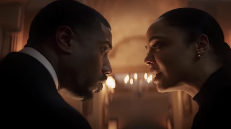 Michael B. Jordan and Tessa Thompson in Creed II