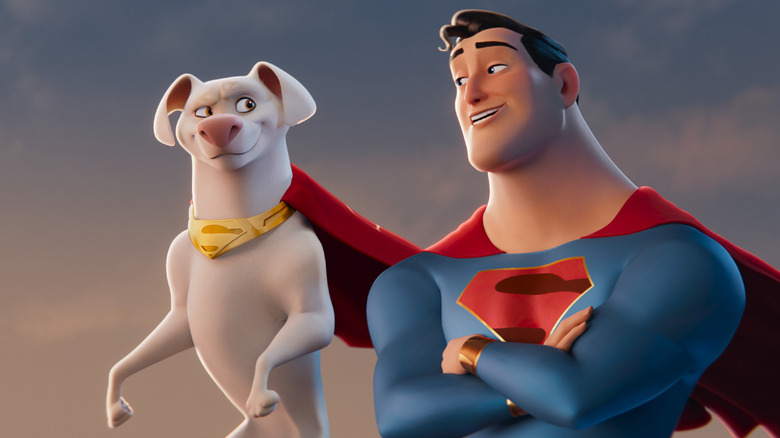 Krypto and Superman in DC League of Super-Pets