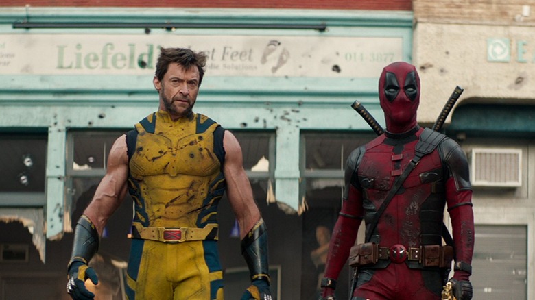 Marca de pies de Deadpool Wolverine Layfield 