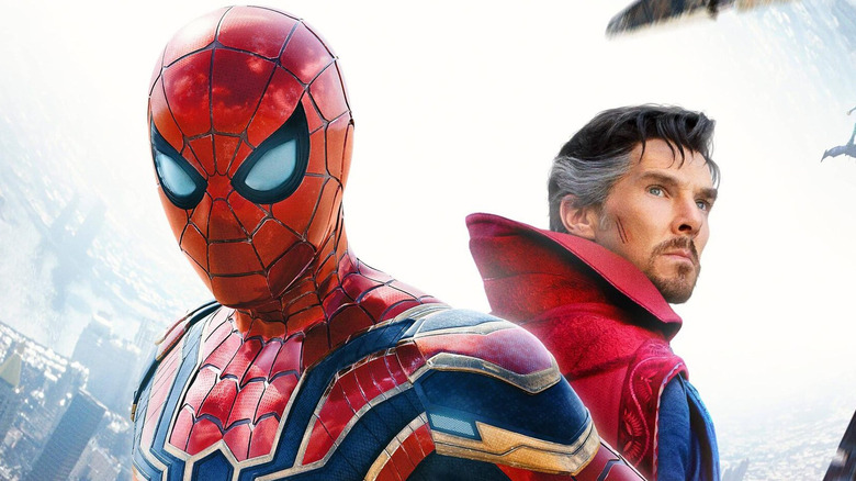 Spider-Man and Doctor Strange in the No Way Home poster