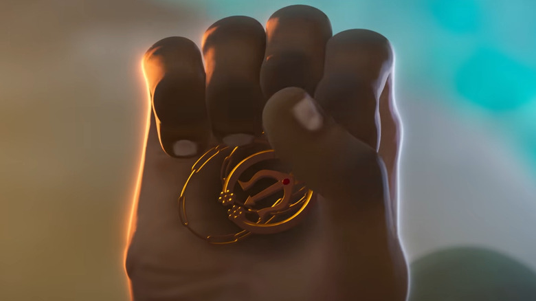B'kai segurando uma casa grega aos olhos de Wakanda
