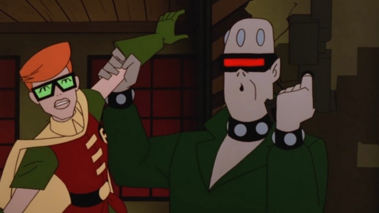Batman: The Animated Series, Legends of the Dark Knight - mutant holding Robin (Carrie Kelley) hostage