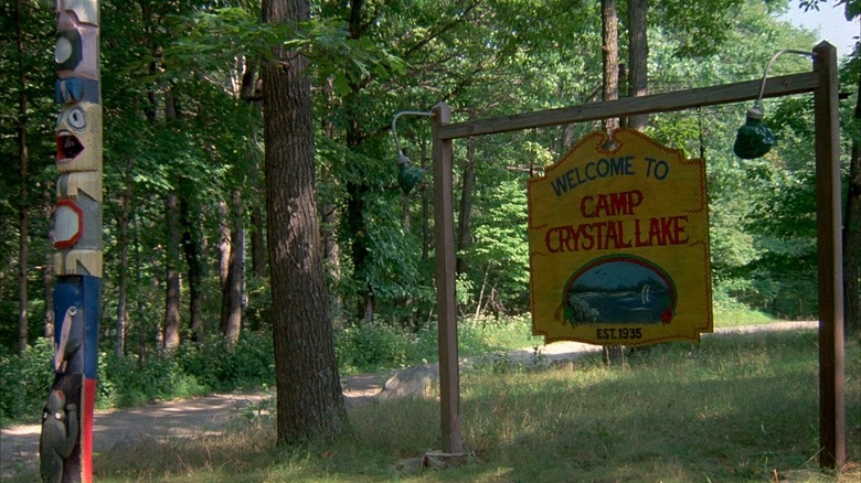 Friday the 13th, Camp Crystal Lake sign