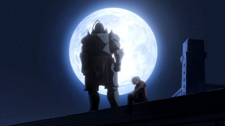 Fullmetal Alchemist Brotherhood Ed and Al moon