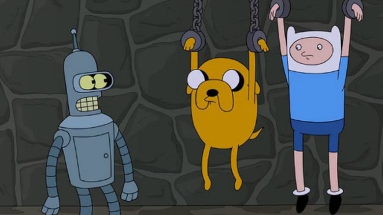 Bender Jake The Dog Futurama Adventure Time crossover