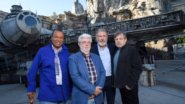 Galaxy's Edge Billy Dee Williams George Lucas Harrison Ford Mark Hamill