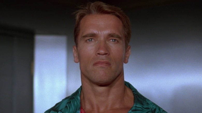 Ben Richards wearing a Hawaiian shirt in 1987's The Running Man