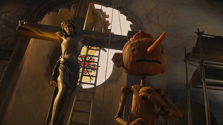 Guillermo del Toro's Pinocchio Church Crucifix
