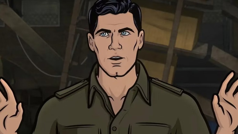 Sterling Archer in Archer hands up