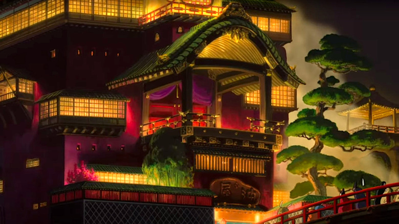 The Spirits Cross the Bridge to Visit the Bathhouse at Night