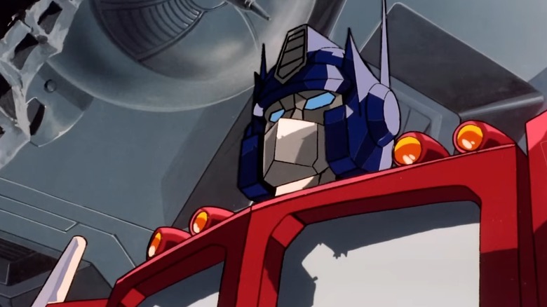Close-up of Optimus Prime in The Transformers: The Movie