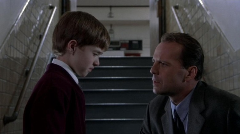 Haley Joel Osment and Bruce Willis in The Sixth Sense