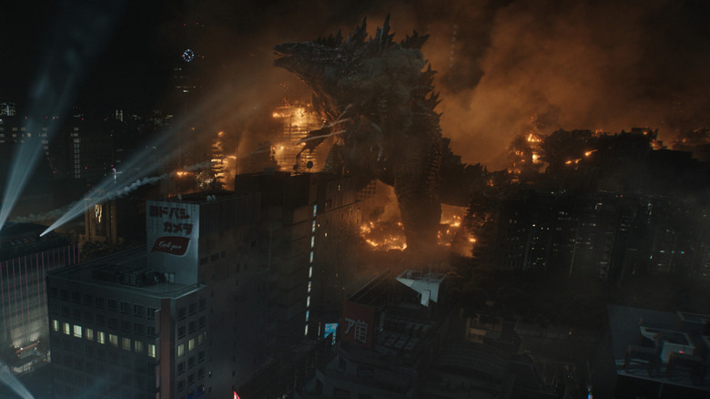 Godzilla attacking Tokyo in a dream sequence in Monarch: Legacy of Monsters Season 2
