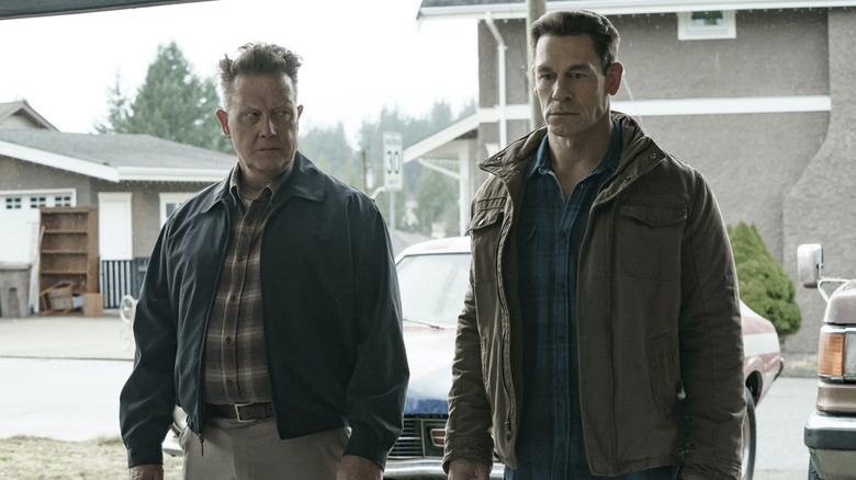 Robert Patrick and John Cena in Peacemaker