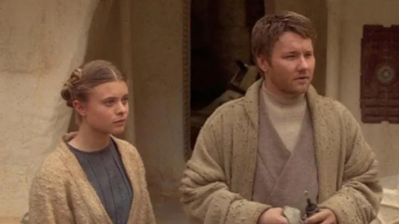 Joel Edgerton and Bonnie Piesse in 'Star Wars Episode II -- Attack of the Clones'