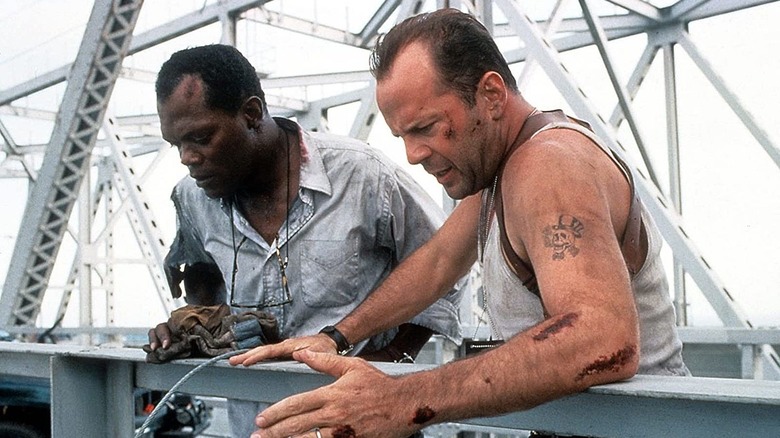The opening explosion isn't the only big stunt in the film