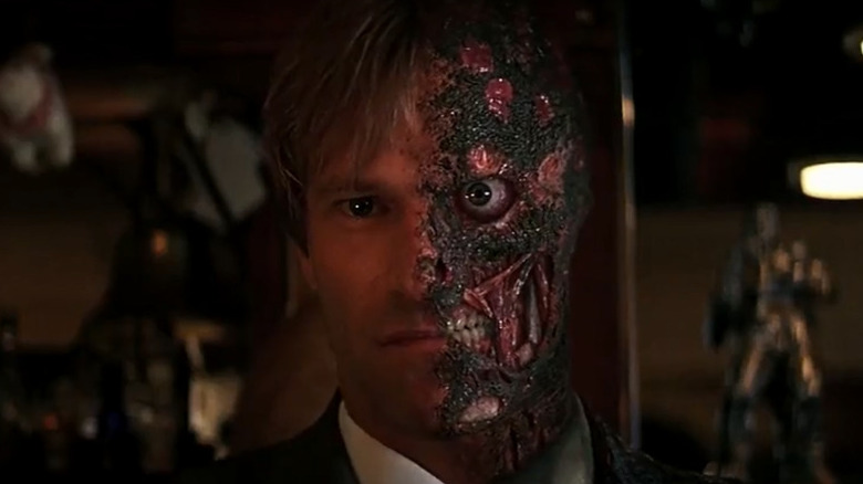 Aaron Eckhart as Harvey Dent in "The Dark Knight".