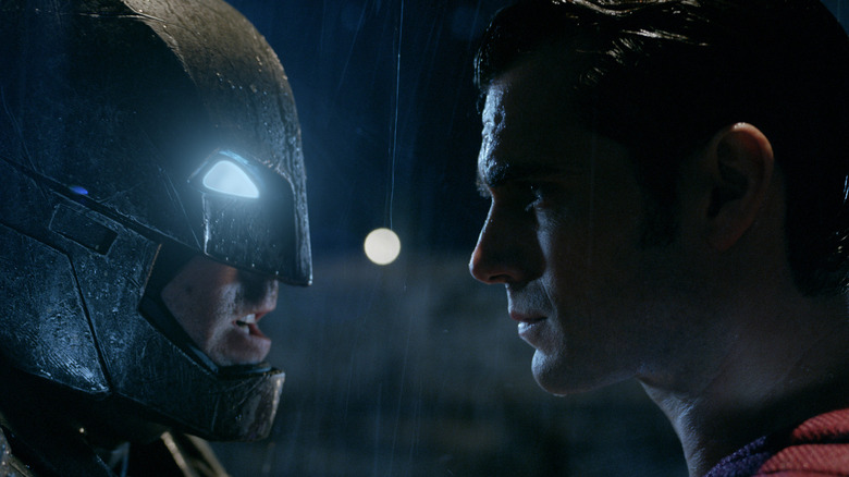 Batman (Ben Affleck) faces off against Superman (Henry Cavill) in 