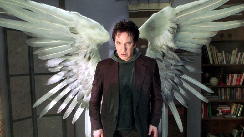 Alan Rickman spreads his wings as Metatron in Dogma
