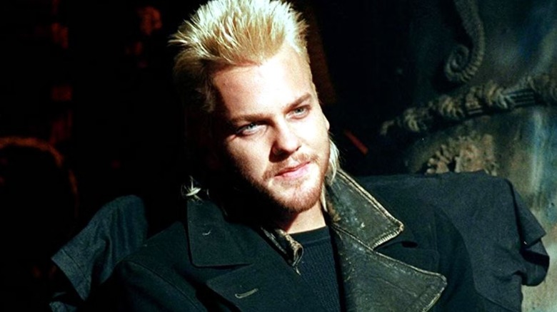 David sitting down in "The Lost Boys"