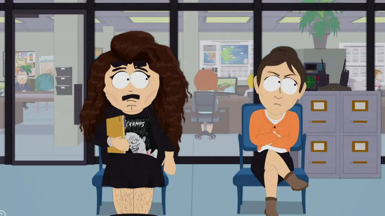 Randy Marsh pretends to be loyal to his job 