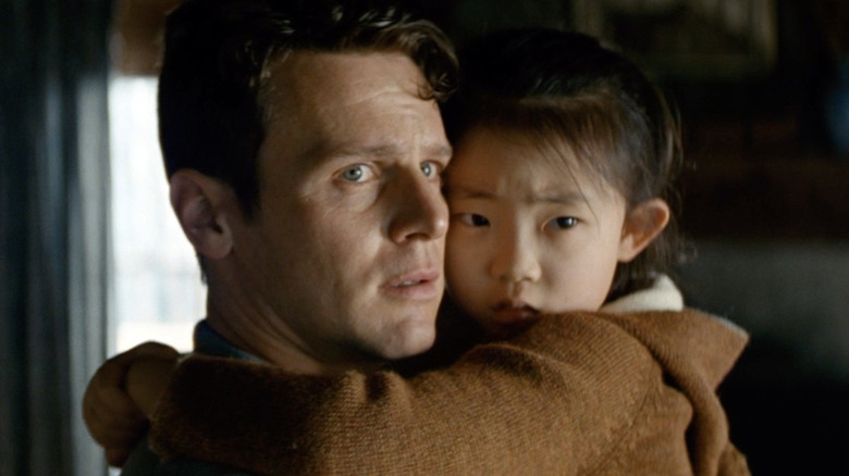 Jonathan Groff and Kristen Cui in Knock at the Cabin