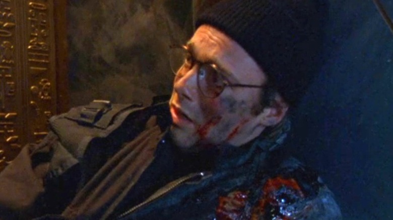 Michael Shanksin Daniel Jackson is lying wounded in Stargate SG-1