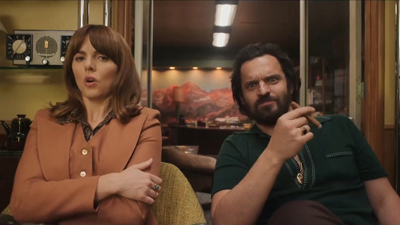 Ophelia Lovibond and Jake Johnson in Minx