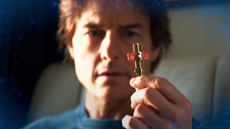 Ethan Hunt contemplates the key to his choices in Mission: Impossible -- The Final Reckoning