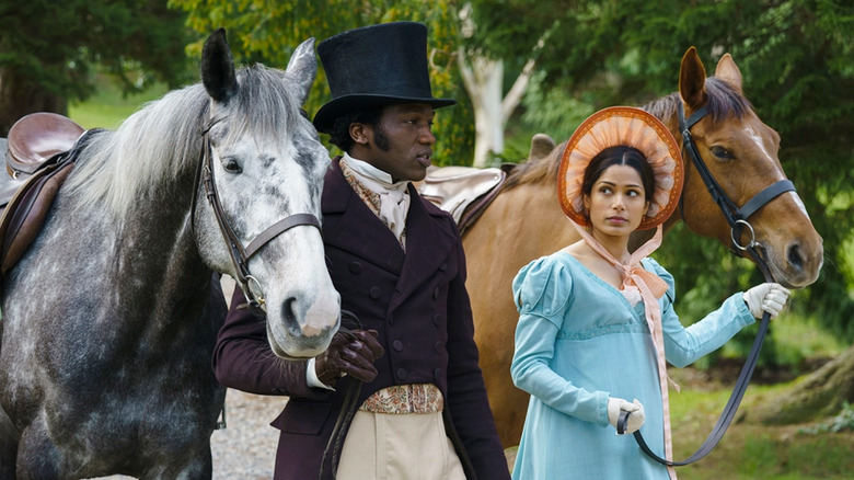Ṣọpẹ́ Dìrísù and Freida Pinto in Mr. Malcolm's List
