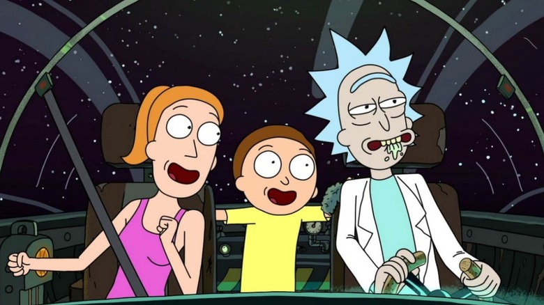 Summer, Morti and Rick on the Rick ship