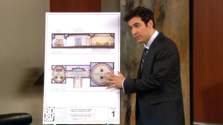 How I met your mother, Ted shows his terrible plan for his first GNB project in season 4