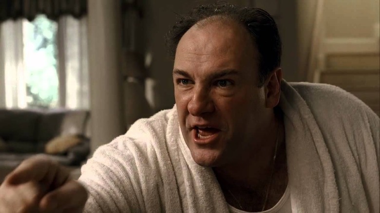 Tony yelling at Carmela on The Sopranos