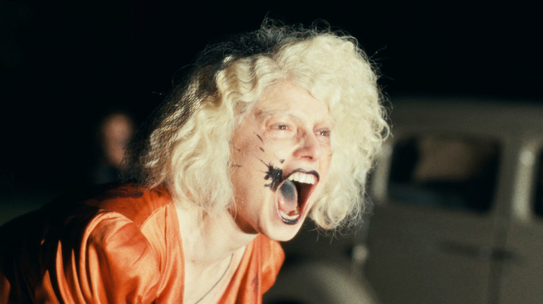 The Bride screaming in rage in The Bride!