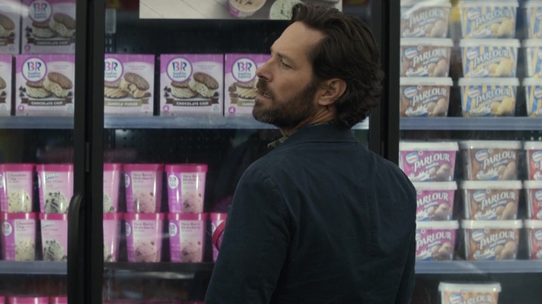 Gary Grooberson looking over some ice cream products in Ghostbusters: Afterlife