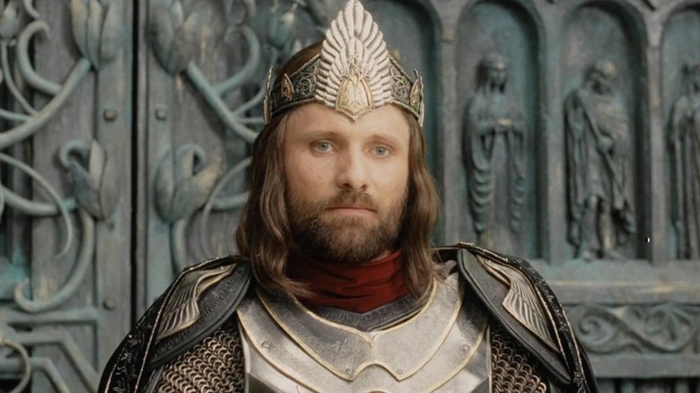 Aragorn as king in "The Return of the King"