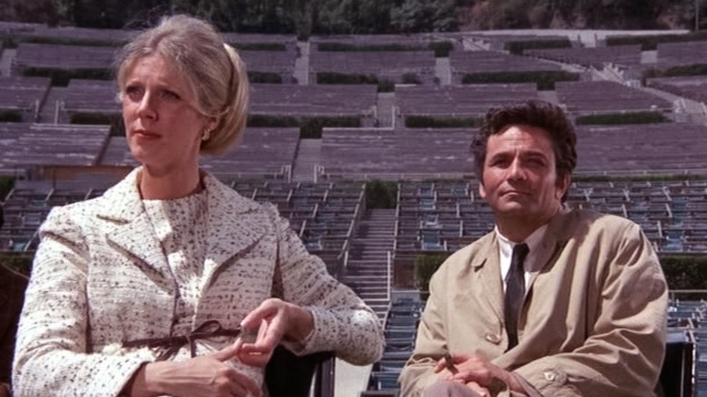 Blythe Danner and Peter Falk