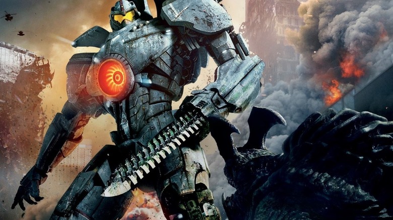 A poster for Pacific Rim featuring Gipsy Danger