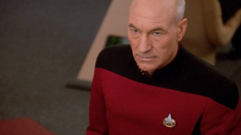 A stern looking Captain Picard on Star Trek: The Next Generation