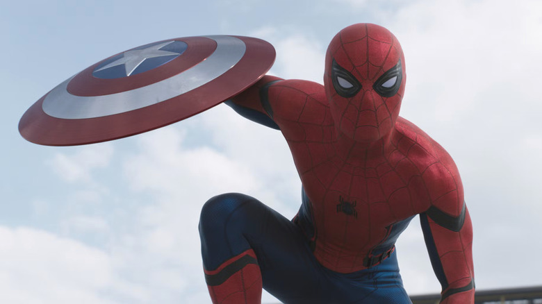 Tom Holland as Spider-Man in Captain America: Civil War