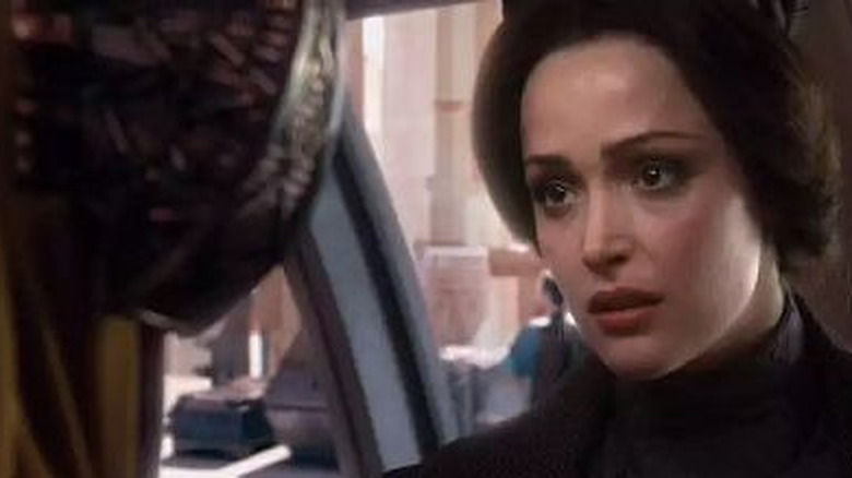 Dormé (Rose Byrne) has a brief moment with her senator (Natalie Portman) in "Star Wars: Attack of the Clones"