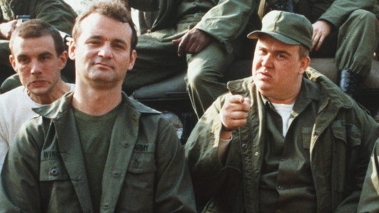 Bill Murray as John Winger and John Candy as Dewey 