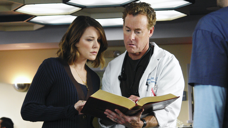 John C. McGinley holding book Scrubs