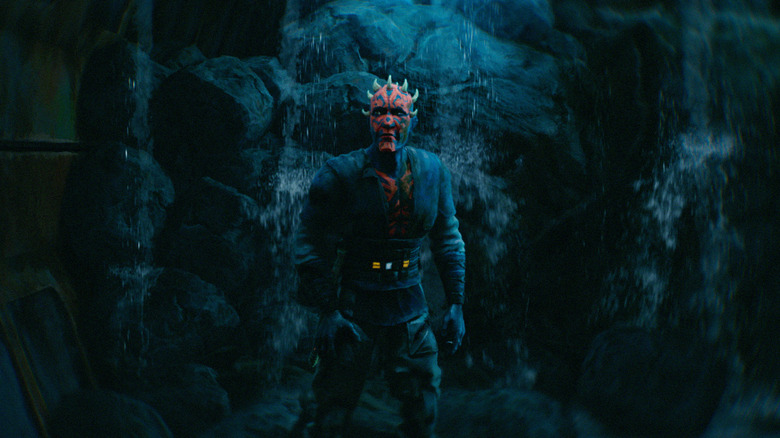 Maul standing alone in a cave in Star Wars: Maul - Shadow Lord