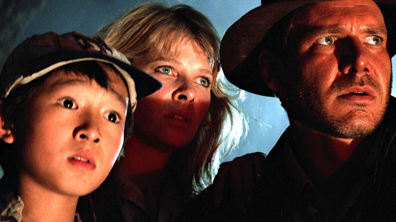 Temple of Doom three lead characters worried