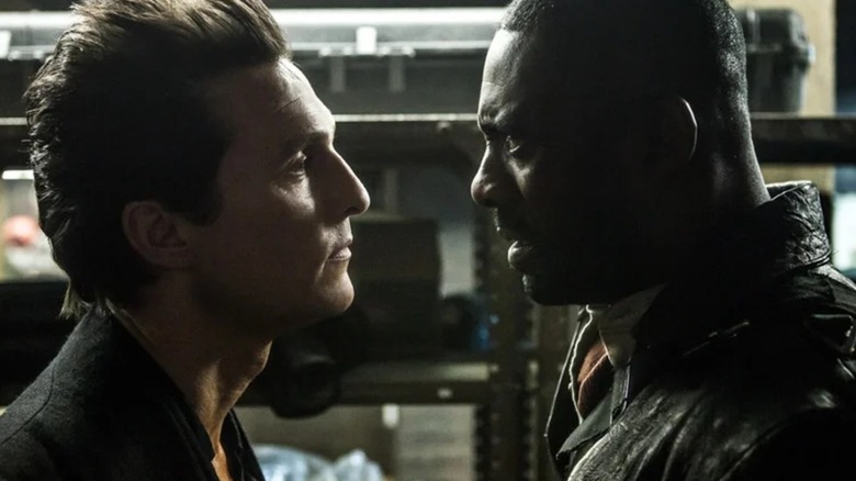 Matthew McConaughey in the role of Walter Badik and Idris Elba in the role of Roland Deschen in the dark tower
