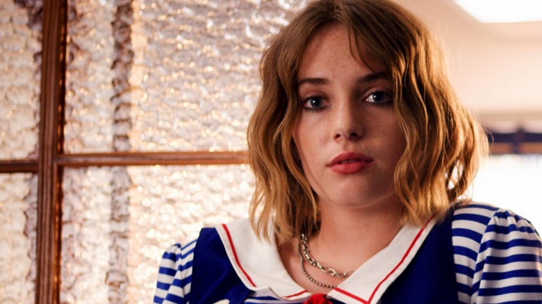 Maya Hawke ice cream shop uniform on "Stranger Things"