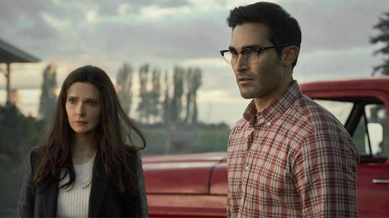 Tyler Hoechlin and Bitsie Tulloch in Superman & Lois